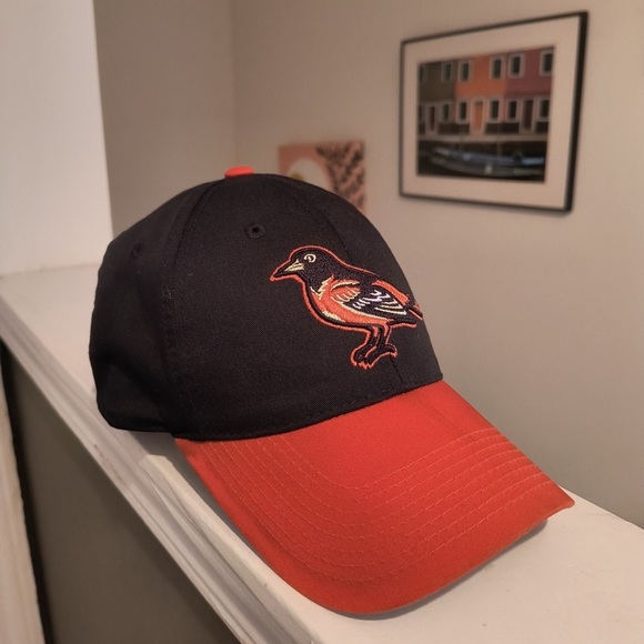 Baltimore Orioles Team MLB Classic Orioles Logo Curved brim Black snap-back Hat. - Picture 3 of 7